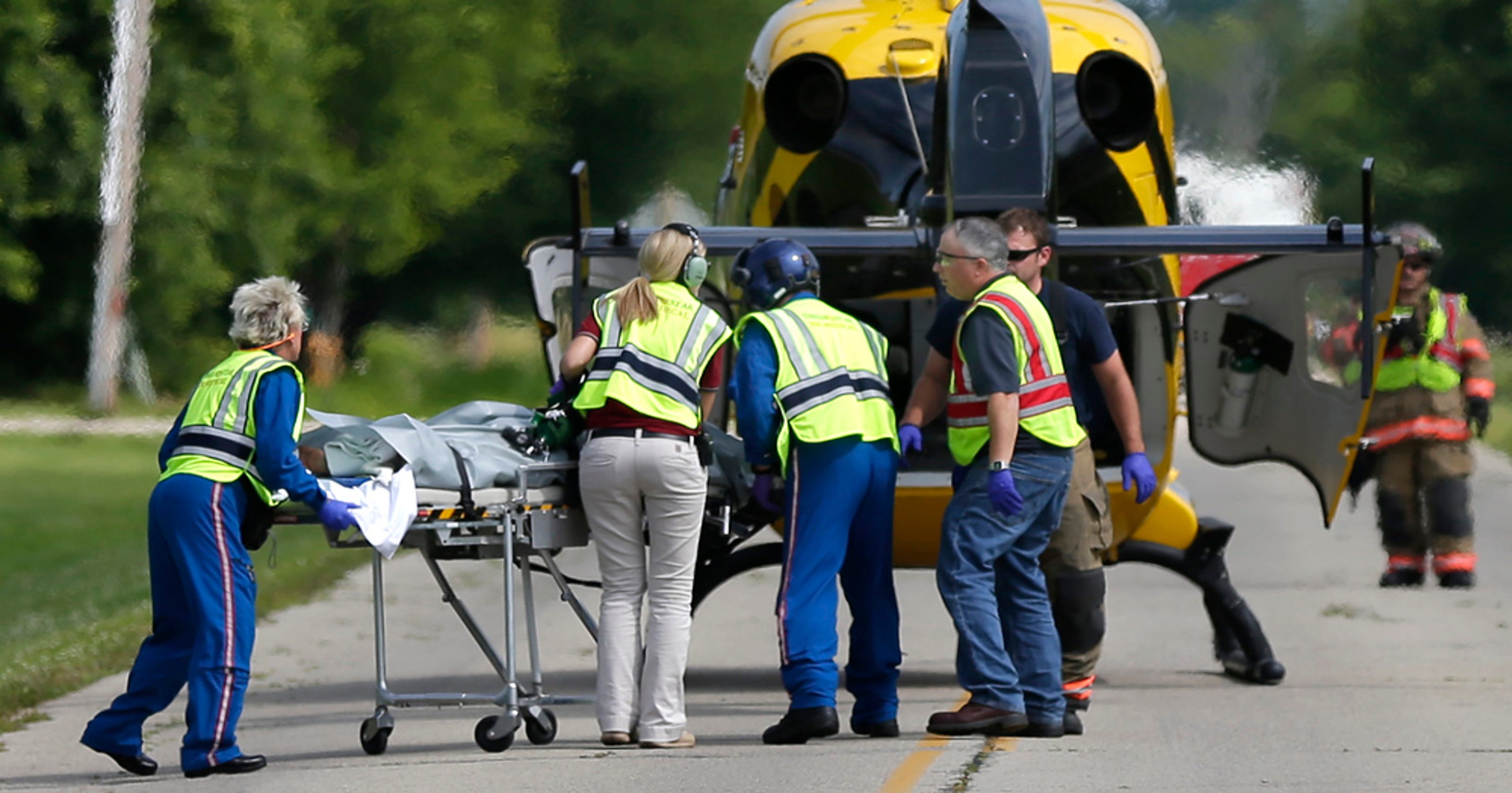 Three taken to hospital after Greenville crash
