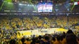 A general view before the opening tip of the NBA Finals.