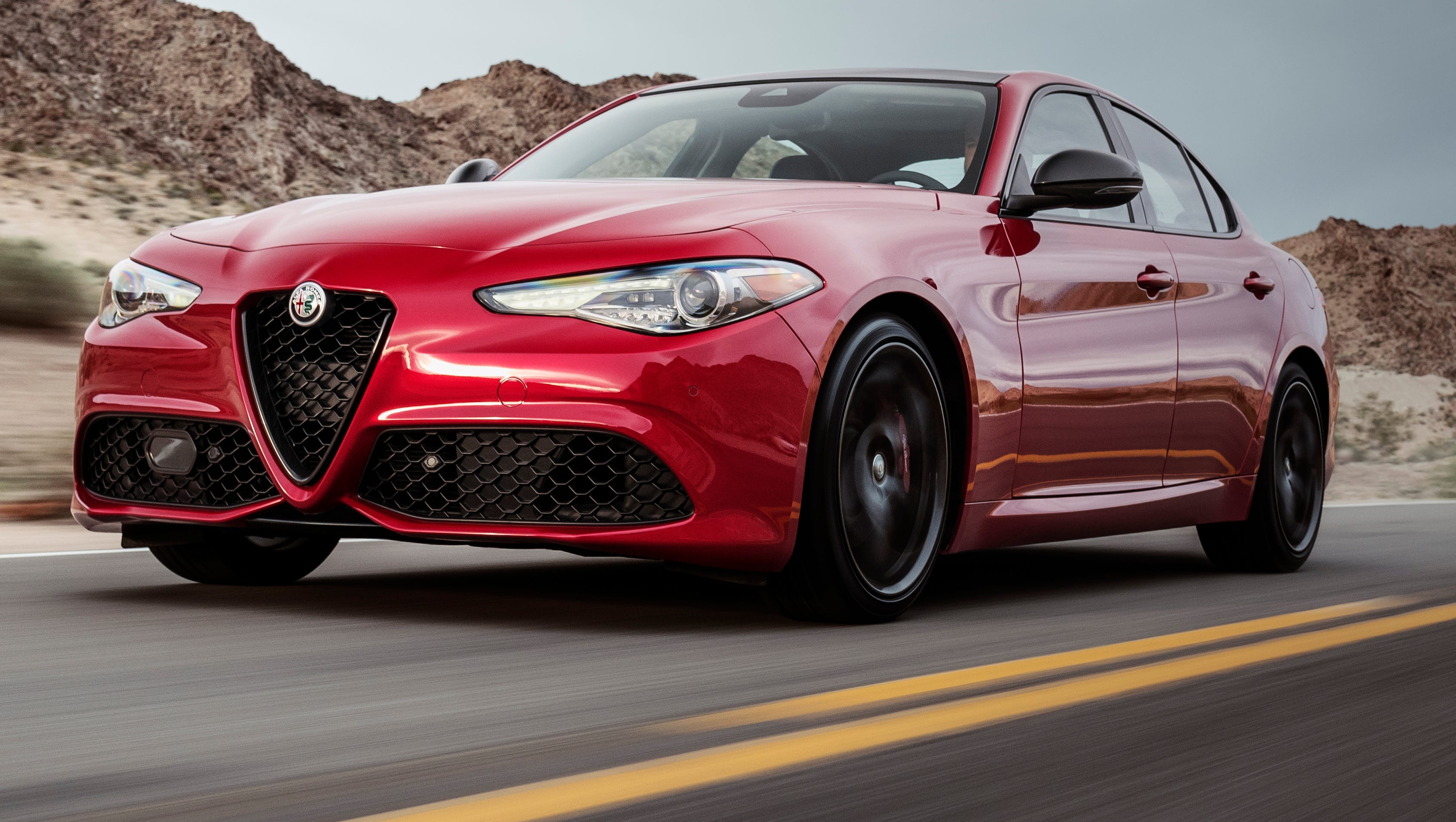 New York Auto Show Alfa Romeo Offers Its Own Take On The Dark Look
