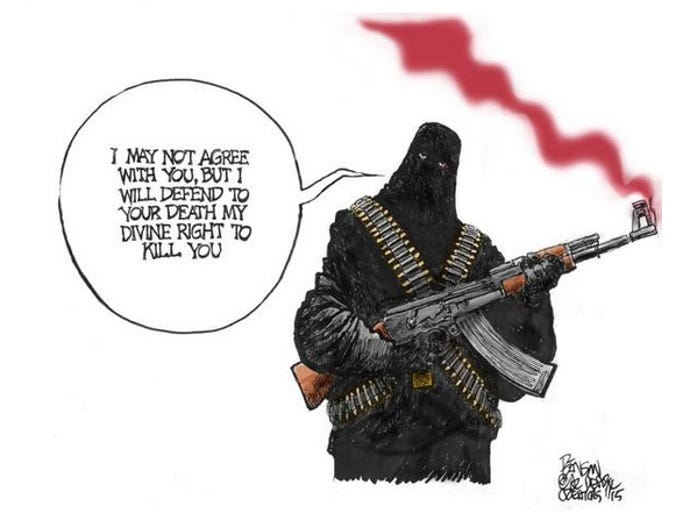 Cartoonists react to Paris terror attack