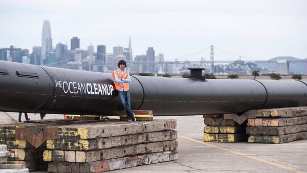Boyan Slat, CEO of The Ocean Cleanup, a non-profit