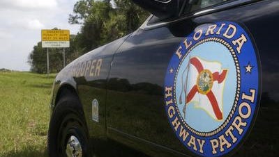 Florida Highway Patrol on southbound Interstate 95