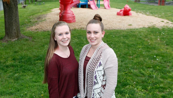 Sisters Kelly Casey, 21, left, and Amanda Casey, 24, founded a nonprofit called Project Possible that helps special needs children in Rockland County. The sisters were photographed at Lowland Park in Stony Point on May 10, 2016.