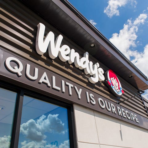 The exterior of a Wendy's restaurant
