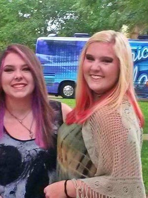 Makayla Collins, left, auditioned for American Idol and appeared in the show's final season.
