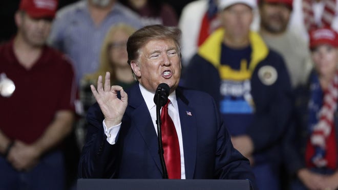 President Donald Trump during a campaign rally at the El Paso County Coliseum, Feb. 11, 2019, in El Paso, Texas.