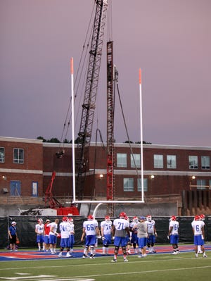 Louisiana Tech's football team practices Thursday at Joe Aillet Stadium in Ruston.