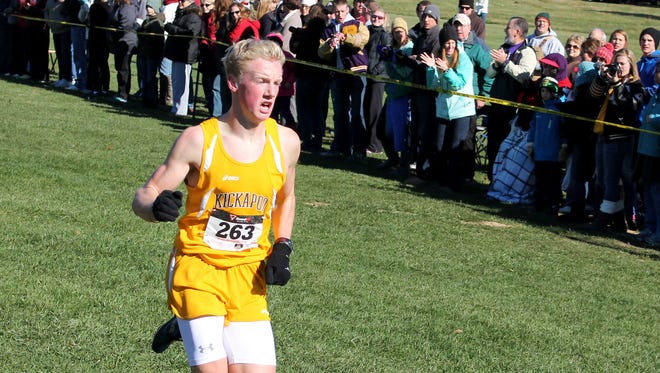 Kickapoo senior Nathan Hall became a two-time sectional champion with a first place finish Oct. 31, 2015 at Camdenton.
