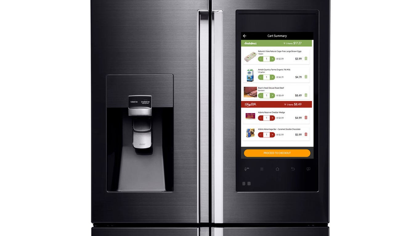 MasterCard lets you order groceries from this Samsung fridge