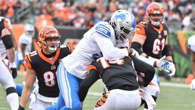 Ziggy Ansah's franchise tag will cost the Lions $17.14 million this season.