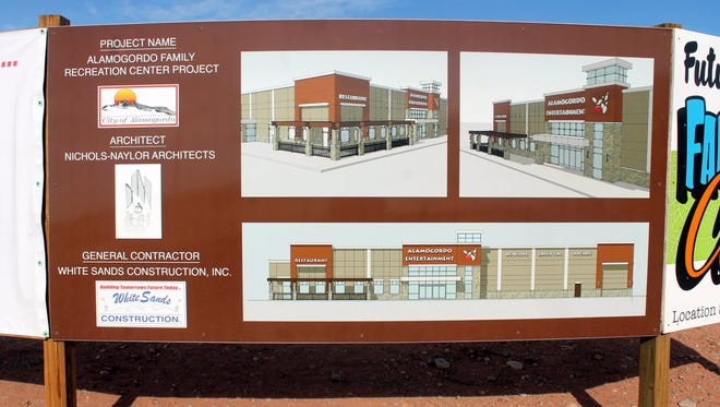 This illustration of Basin Lanes, formerly known as the Family Fun Center, show the visual concept of the bowling alley being constructed by White Sands Construction currently.