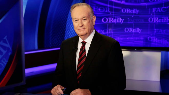 Bill O'Reilly appears on the Fox show "The O'Reilly Factor" in 2015.
