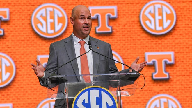 Ut Vols Tennessee Football Coach Jeremy Pruitt Talks Vanderbilt