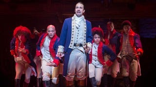 Lin-Manuel Miranda and the original Broadway cast of "Hamilton."
