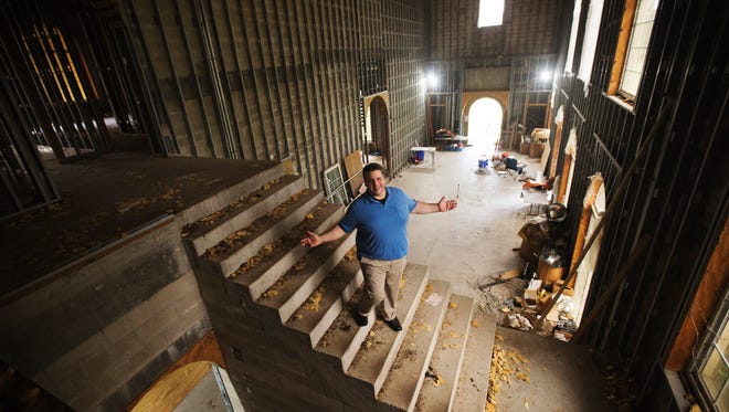Thomas Mouracade, the owner of the Kimberly Regenesis Center shows of the inside of the building he wants to make a alcohol and drug rehab facility.  It was a former mansion that was never finished.  The facility has received pushback from neighbors and was voted down by the Lee County Commission.  He is forging ahead with the with non-binding mediation.  