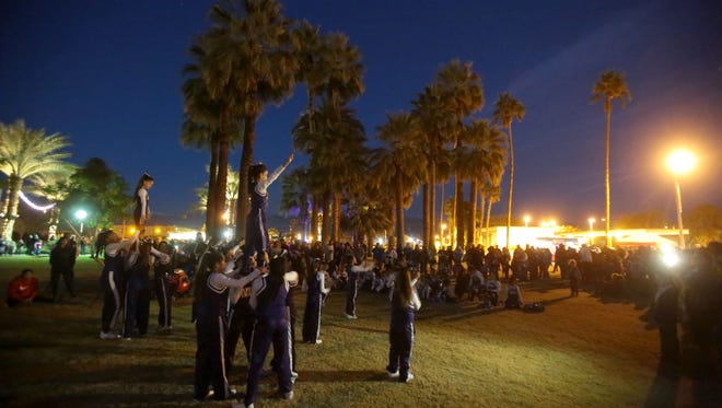 The scene at the Indio Winter Festival on Saturday in old town Indio.