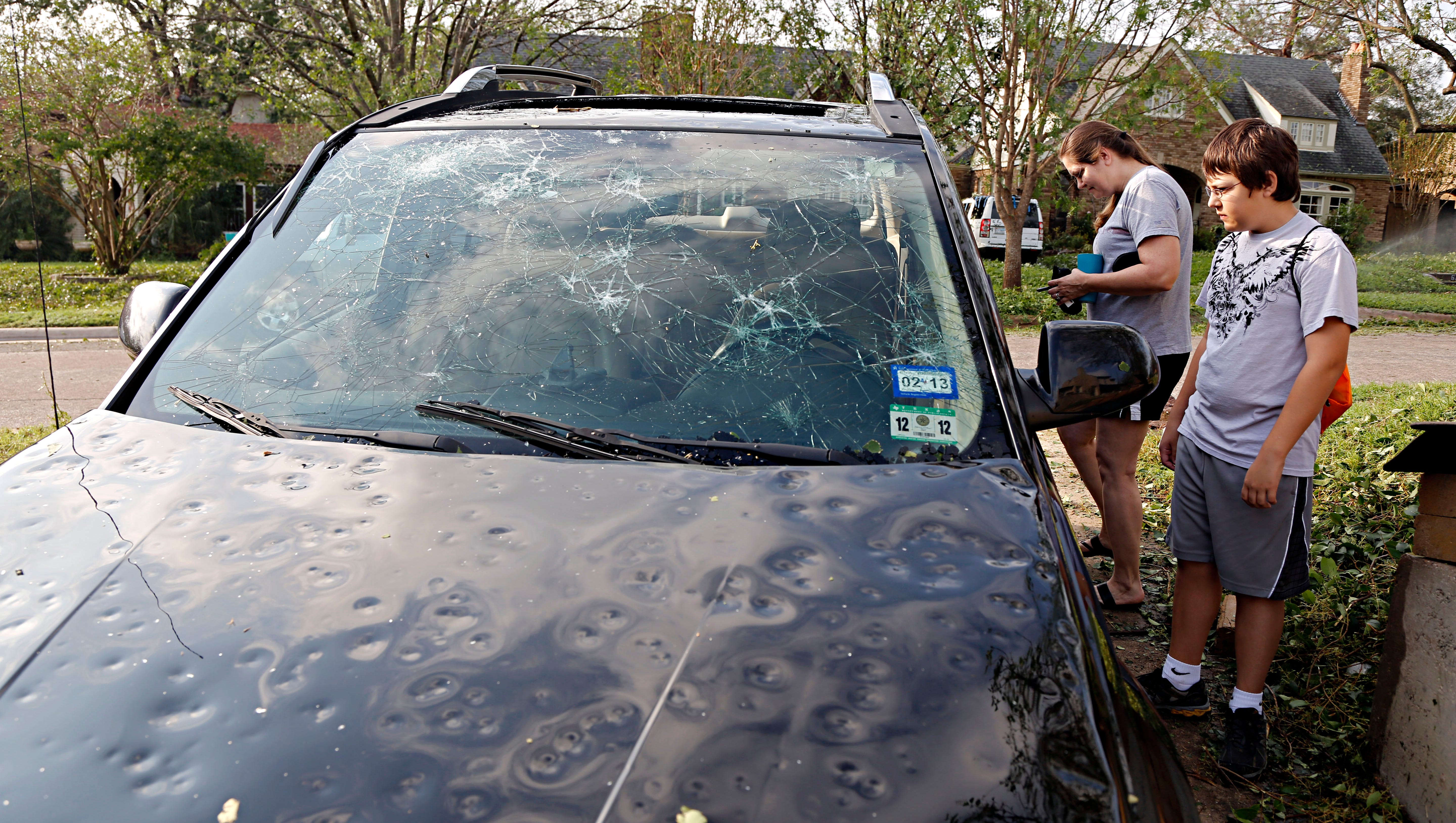 repairing a dent on a car