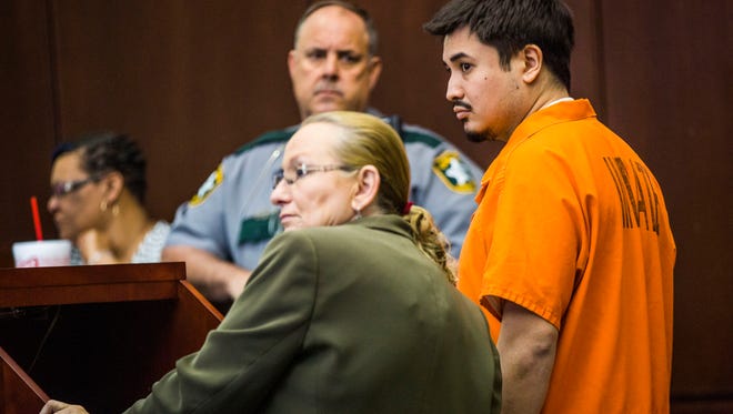 Yuzo Nishi makes a court appearance at the Collier County Courthouse on Friday, March 10, 2017. Nishi is accused of killing his mother in December.