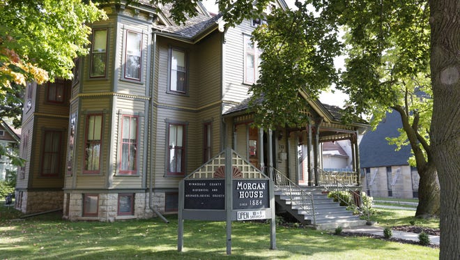 The historic Morgan House, 234 Church Ave., Oshkosh, home of the Winnebago County Historical and Archaeological Society.  The Queen Anne style home was built in 1884 by John Rodgers Morgan, one of the founders of the Morgan Brothers Lumber Company. In 1987 the Winnebago County Historical and Archaeological Society acquired the Morgan House and embarked on many years of exterior and interior restoration. September 14, 2017