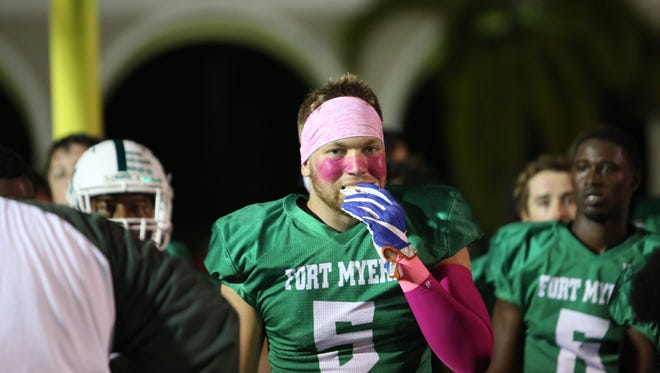 Fort Myers High senior linebacker Jordan Weatherbee, who has 65 tackles and 4.5 sacks this season, is one of the top linebackers in Lee County. The Green Wave will face off against rival North Fort Myers in a Region 6A-3 semifinal on Friday at Moody Field in North Fort Myers.