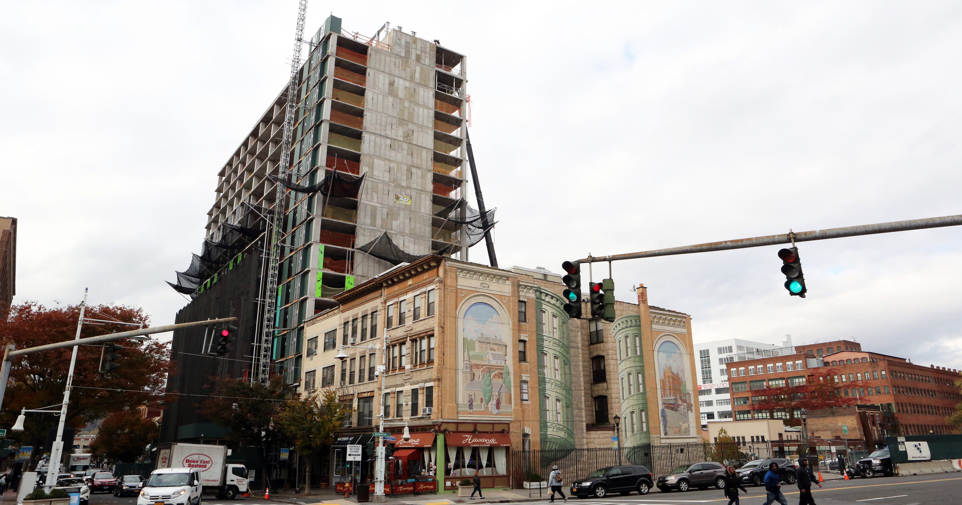 New Yonkers downtown tower reaches milestone