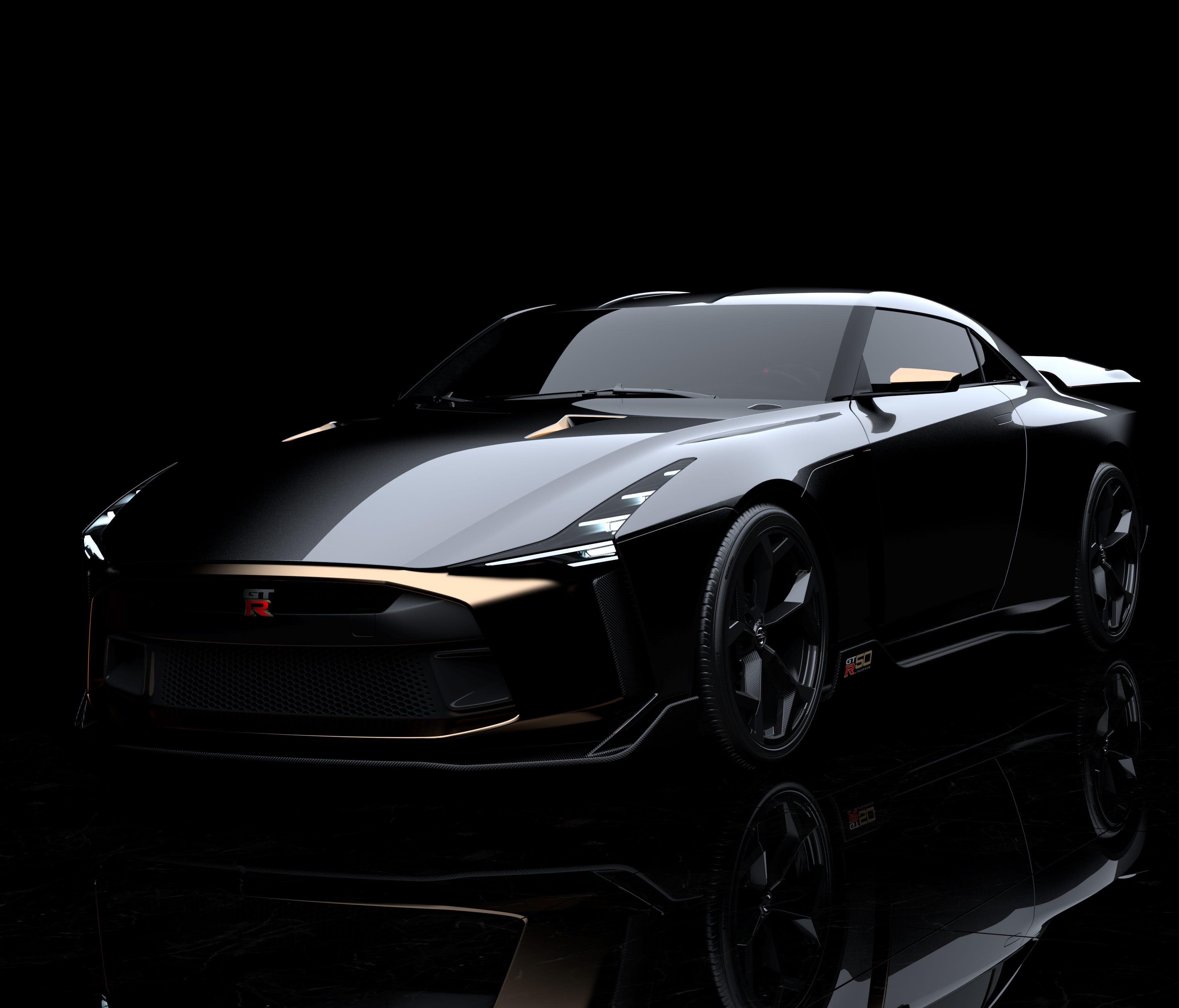Based on a production 2018 Nissan GT-R NISMO model, the Nissan GT-R50 by Italdesign
