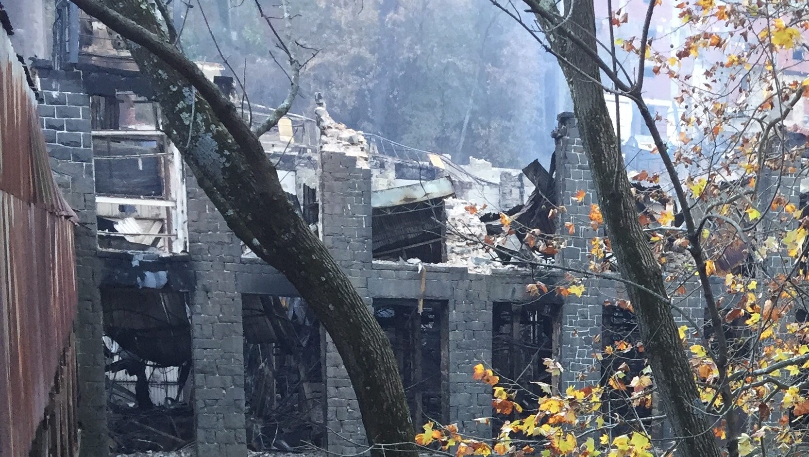 Bancroft Mills in Wilmington still smoldering, one week after fire