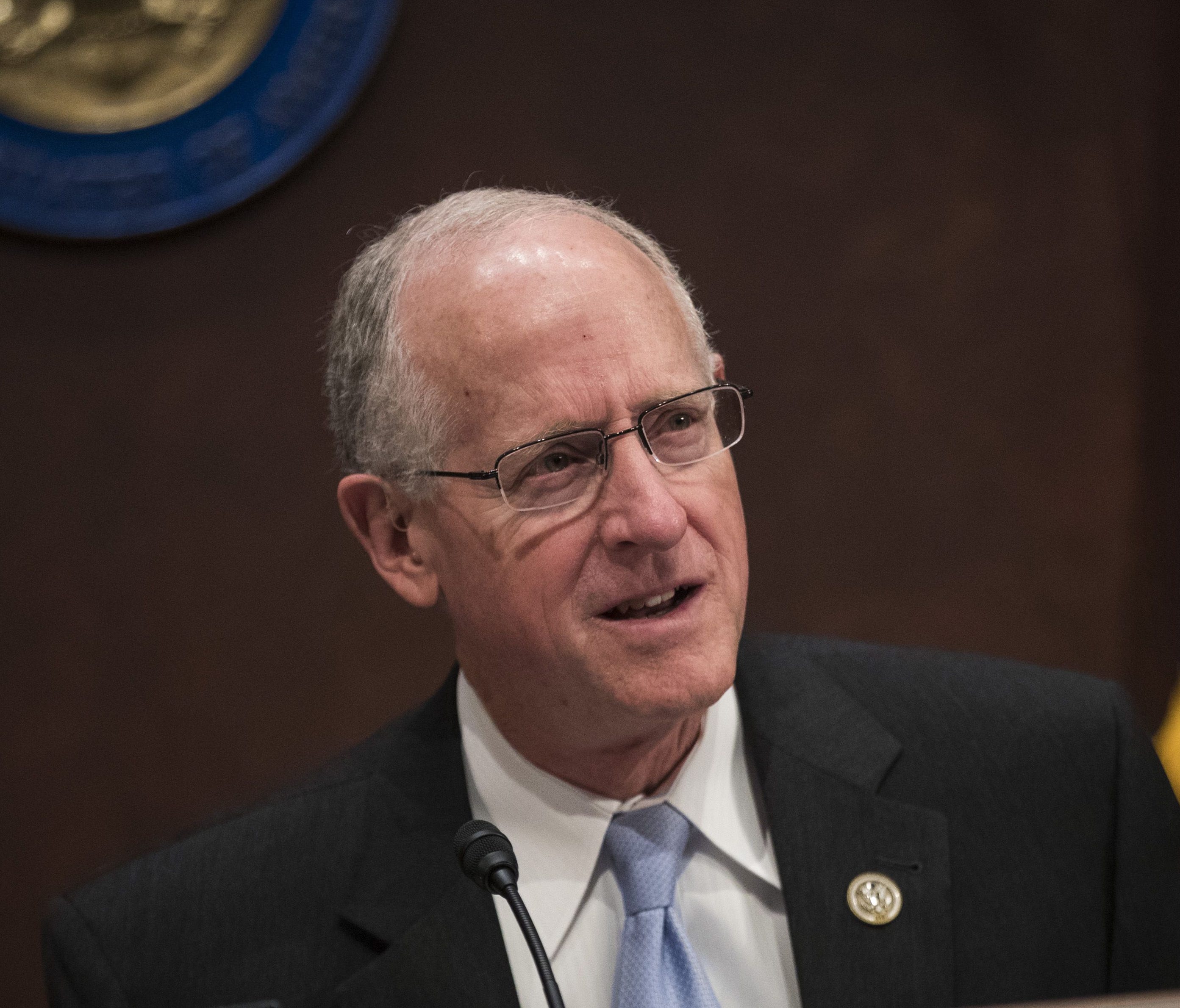 Rep. Mike Conaway arrives for a House Intelligence Committee hearing on Capitol Hill on May 23, 2017.