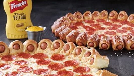 Pizza Hut's new hot-dog crusted pizza