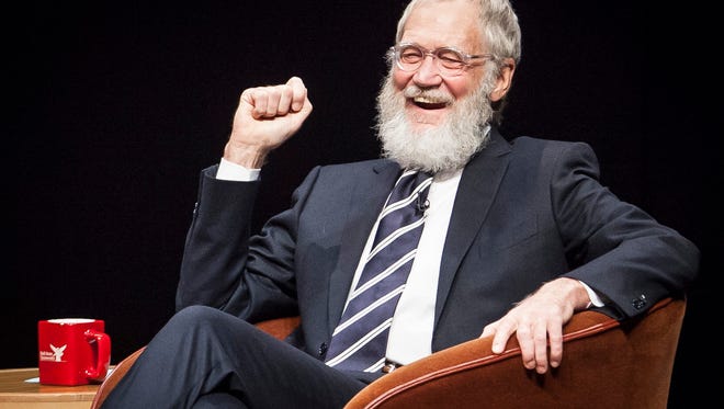 David Letterman returned to Ball State's campus Monday night to hold a talk with filmmakers Spike Jonze and Bennett Miller in front of a packed Emens Auditorium.
