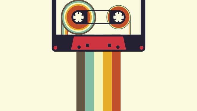 Cassette retro vintage style vector illustration