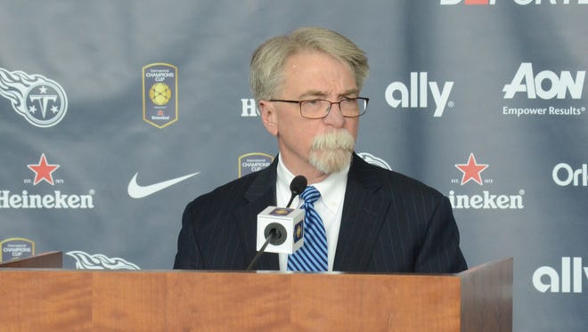 Titans President and CEO Steve Underwood discusses this summer's International Champions Cup match at Nissan Stadium on Thursday.