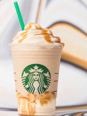 The new Starbucks Ultra Caramel Frappuccino.