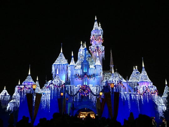 Disneyland's Cinderella Castle in happier times.
