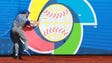 March 12: Italy's Brandon Nimmo can't make a catch