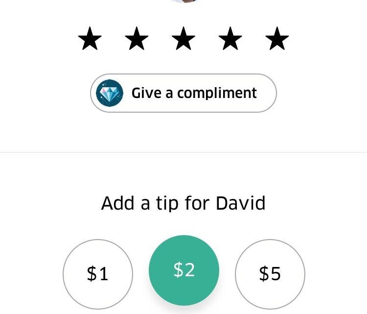 Uber will now allowing passengers to tip drivers after the fact, a feature that has long been popular among Lyft drivers.