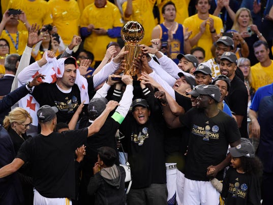 USP NBA: FINALS-CLEVELAND CAVALIERS AT GOLDEN STAT S BKN GSW CLE USA CA