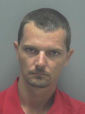 A mugshot of accused bank robber Jason Piller.