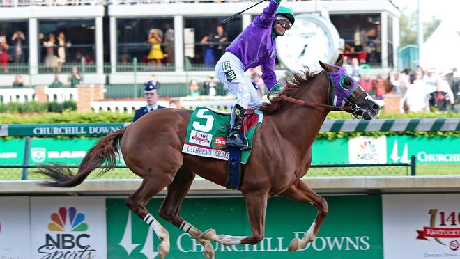 
California Chrome paid $7 to win as the favorite on Kentucky Derby Day. But he paid $63.40 to win in Pool 2 and $67.60 in Pool 3 of the 2014 Kentucky Derby Future Wager. 
