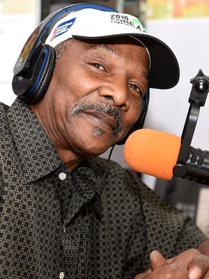 Earl Hawkins on the air at KOCZ Radio 92.9 in Opelousas.