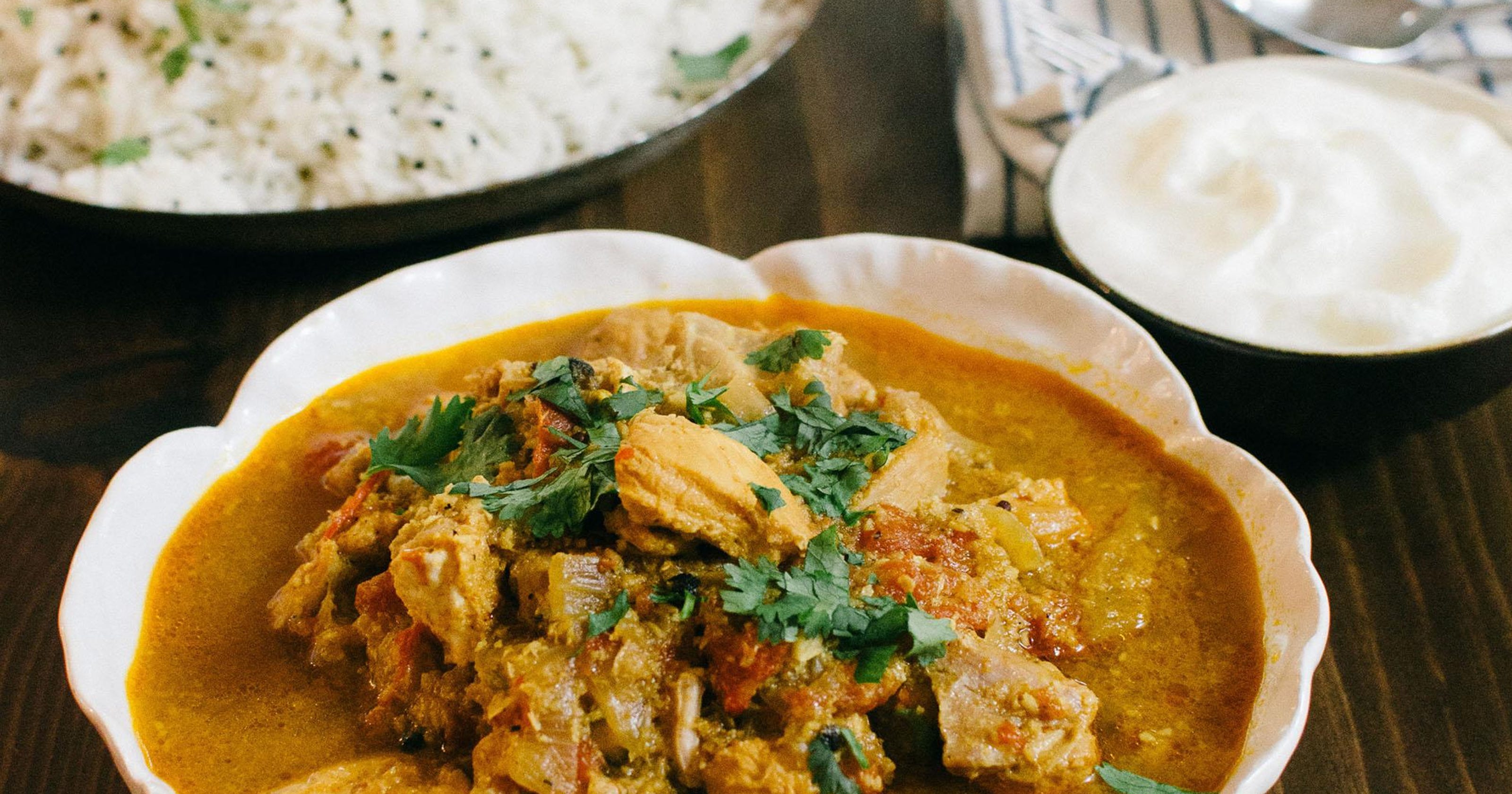 South Indian curry bursts with fresh coconut flavor