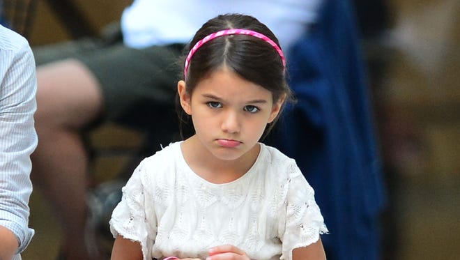 Suri Cruise visits Museum of Modern Art on Aug. 6, 2012, in New York City.
