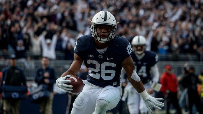 Penn State running back Saquon Barkley will play a major role in the Lions' must-see showdowns this season in Week 2 at Pitt and at home against Ohio State in Week 8.