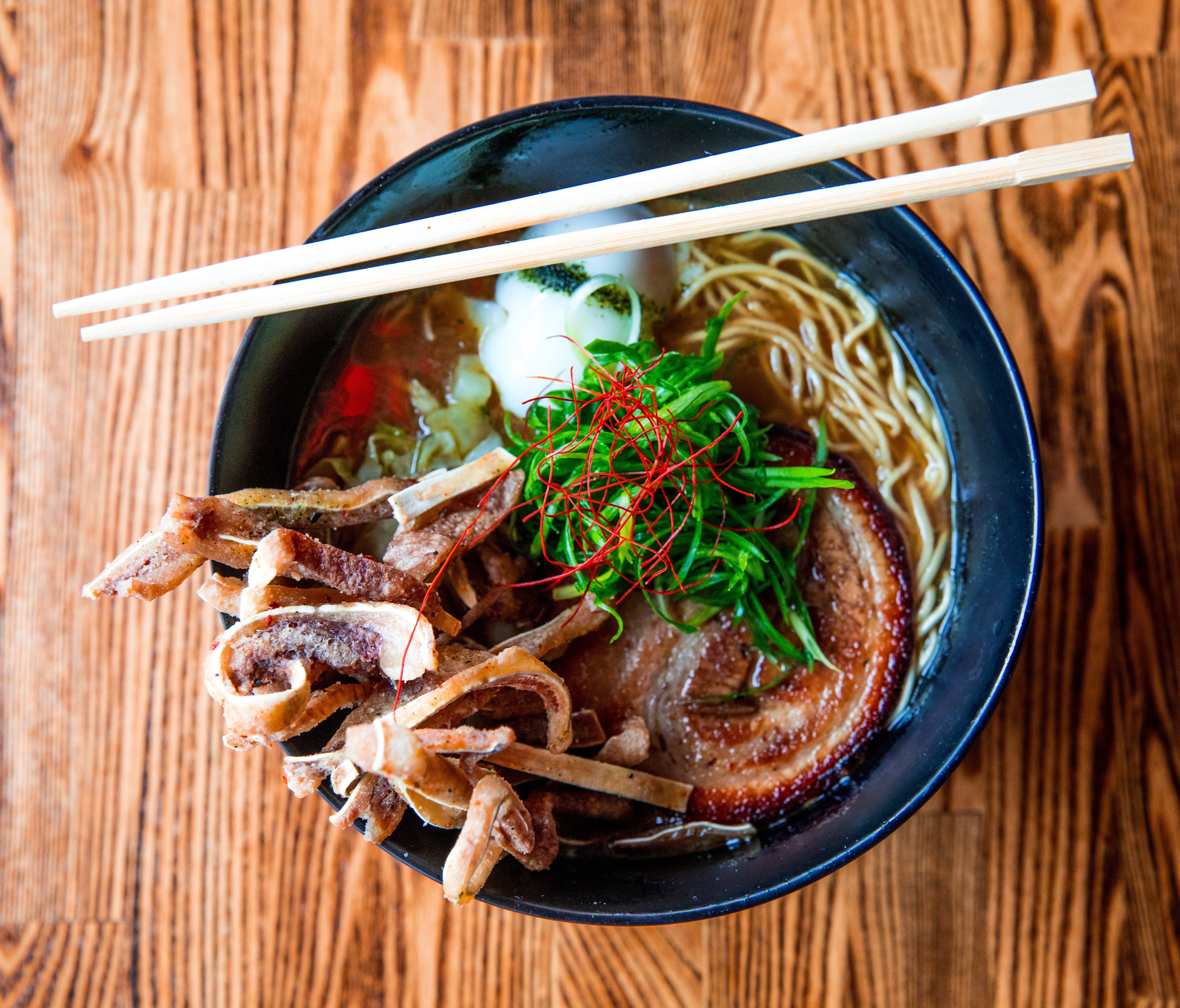 Salt Like City, Utah's Yoko Ramen offers a deceivingly simple menu full of complex flavors. Pork, chicken or vegan miso ramen can be topped with pork belly, kimchi, miso butter and more.