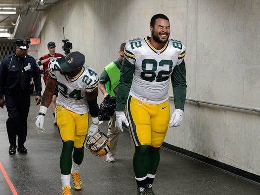 Green Bay Packers tight end Richard Rodgers (82) is