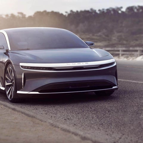 Lucid Air luxury electric sedan.