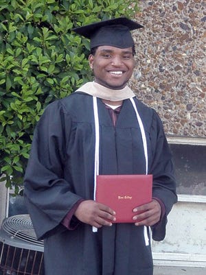 Brandon Johnson at his college graduation in 2009.