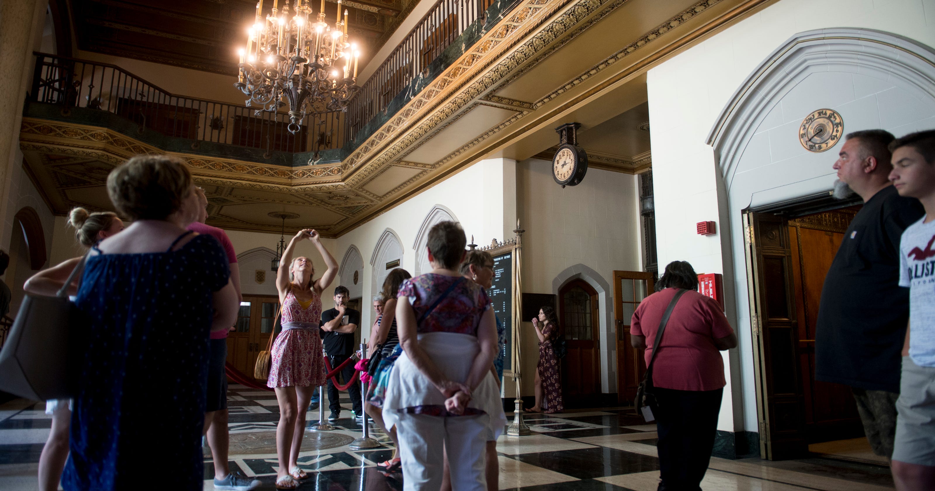 Tour offers a peek inside Detroit's Masonic Temple