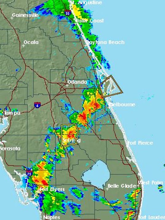 Flooding, hail expected at both ends of Brevard