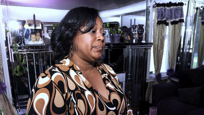 Juana Torres, 51, lives on Collingham Drive in Detroit. Since January, her street has been the site of a homicide, 16 assaults, 16 burglaries, nine motor vehicle thefts and four robberies, according to Detroit police data.